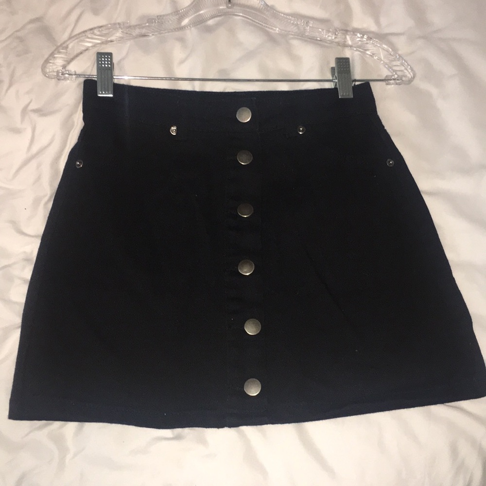 Forever 21 Denim black mini skirt